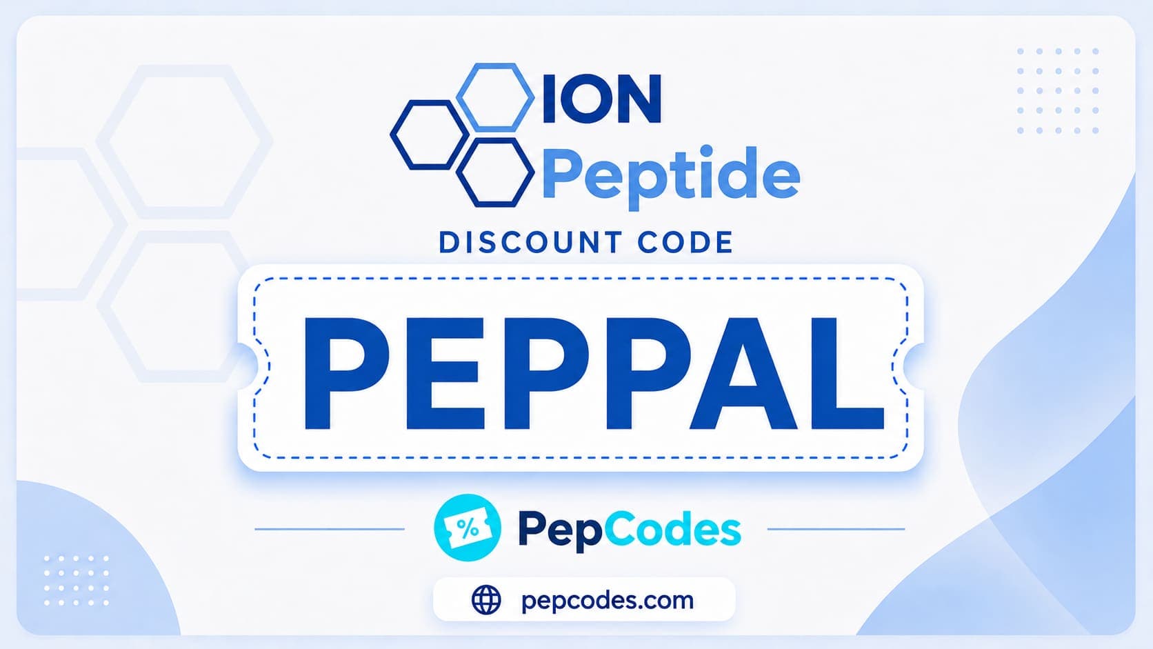 Ion Peptide discount code PEPPAL graphic
