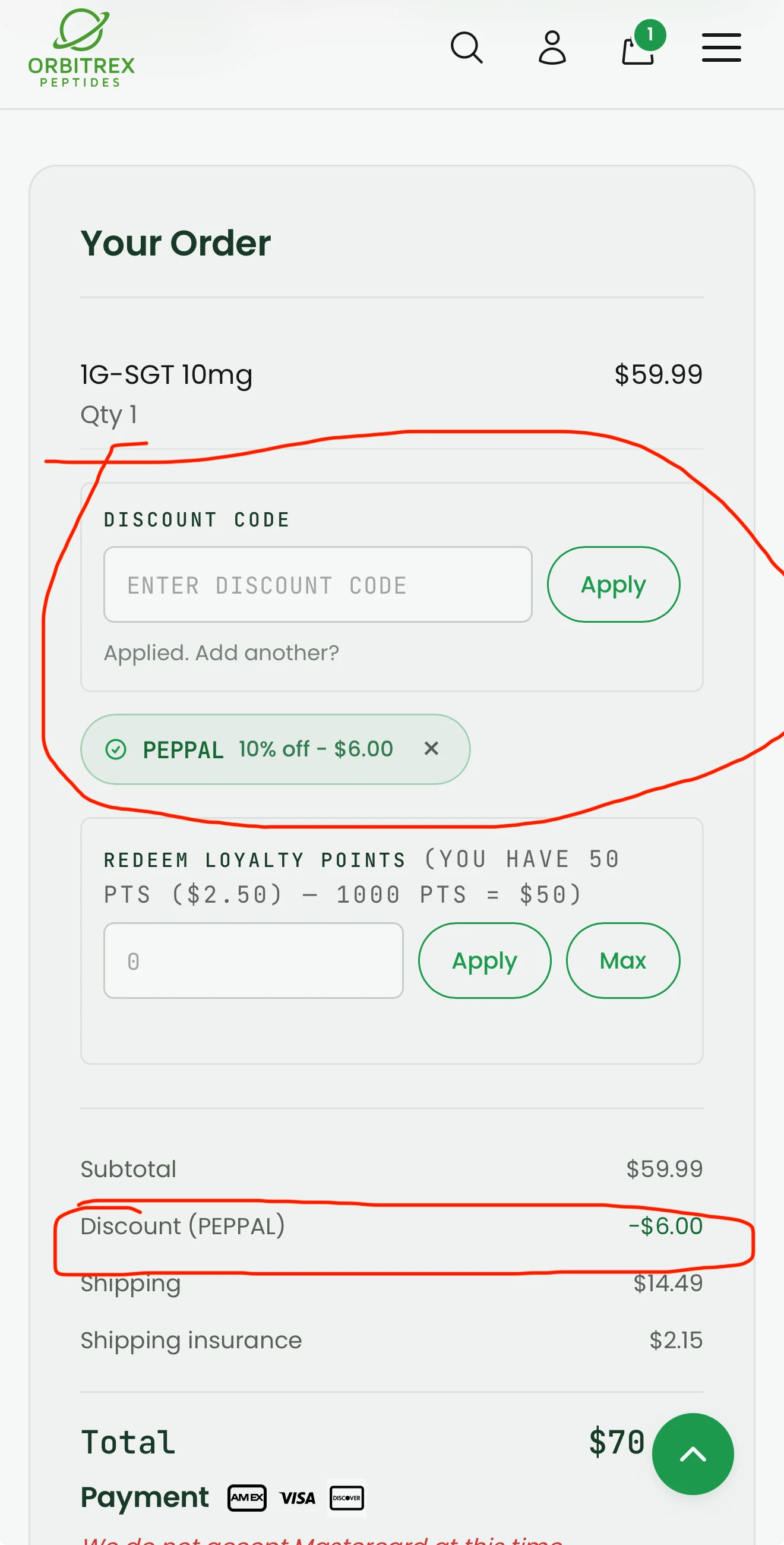 Code Status Types Orbitrex Peptides Discount Codes: 10% Off (June 2026) | PepCodes